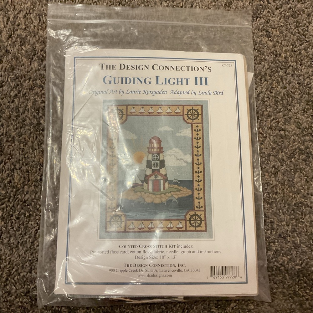 The Design Connection Guiding Light III Cross Stitch Kit - Blue